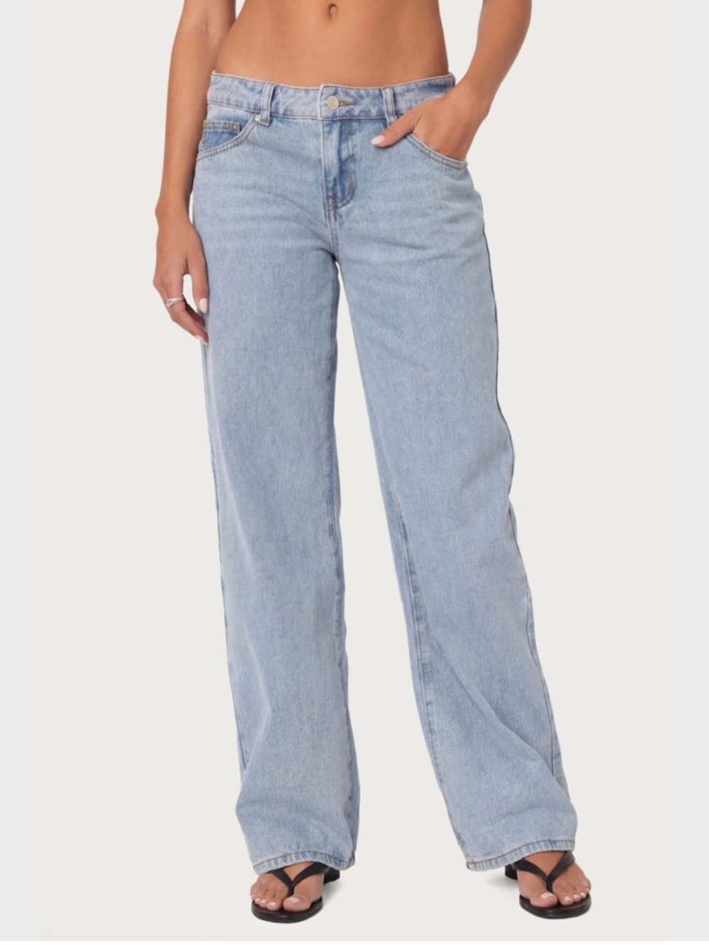 Edikted Raelynn Washed Low Rise Baggy Jeans|MEdium|27-28-29| EUC